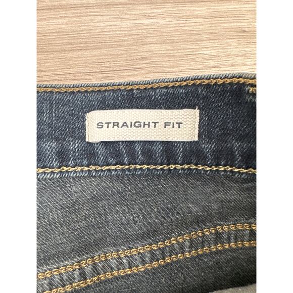 Flint and Tinder All American Stretch Denim Straight Fit Dark Overdye Jeans - Picture 5 of 8